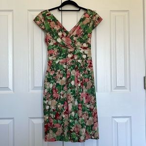 Talbots Watercolor Floral Dress Size 6P
